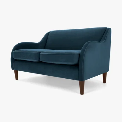 Made.com Helena 2 Seater Sofa, Plush Teal Velvet