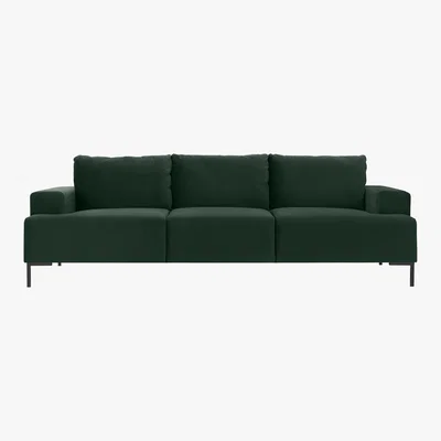 Made.com Frederik 3 Seater Sofa, Autumn Green Velvet