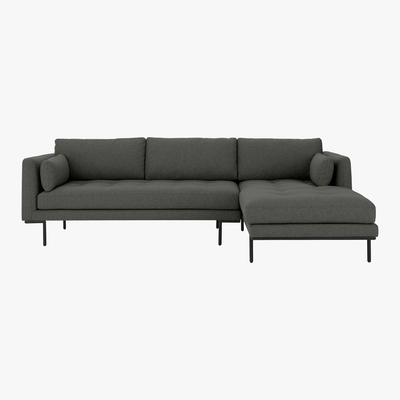 Made.com Harlow Right Hand Facing Chaise End Corner Sofa, Hudson Grey