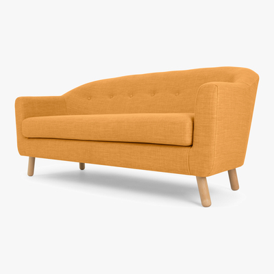 Made.com Lottie 3 Seater Sofa, Honey Yellow
