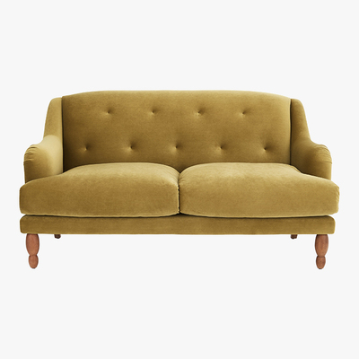 Made.com Ariana 2 Seater Sofa, Ochre Velvet
