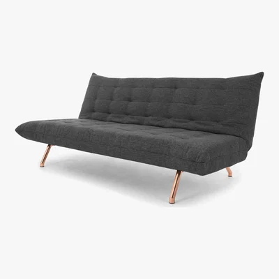 Made.com Keiko Sofa Bed, Cygnet Grey Copper Legs