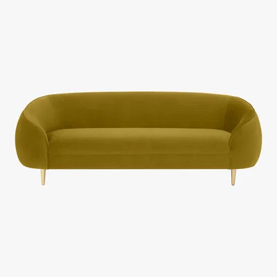 Made.com Trudy 3 Seater Sofa, Vintage Gold Velvet