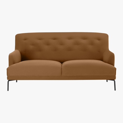 Made.com Attwood 2.5 Seater Sofa, Golden Amber Velvet