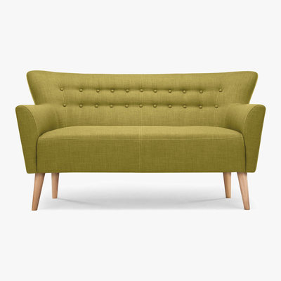 Made.com Quentin 2 Seater Sofa, Lemongrass Green
