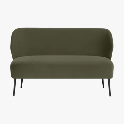 Made.com Topeka 2 Seater Sofa, Sycamore Green Velvet
