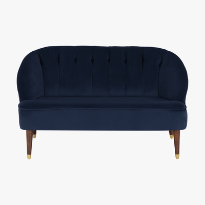 Made.com Margot 2 Seat sofa, Imperial Blue Velvet