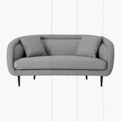 Made.com Caswell 2 Seater Sofa, Mountain Grey