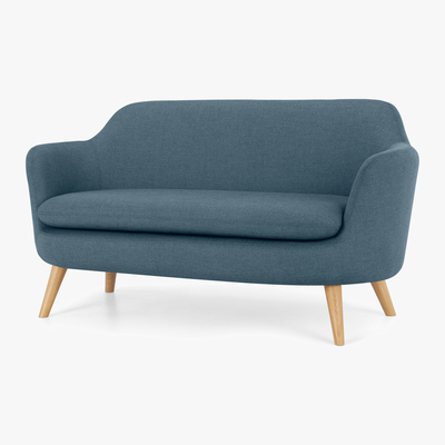 Made.com Nya 2 Seater Sofa, Duke Blue Weave