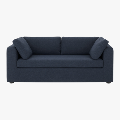 Made.com Mogen 3 Seat Sofa Bed, Storm Blue