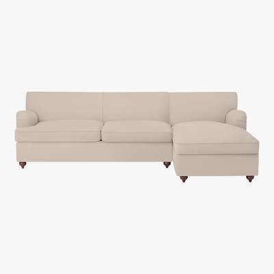 Made.com Orson Right Hand Facing Chaise End Sofa Bed, Natural Weave
