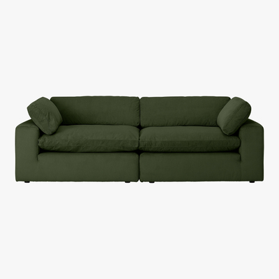 Made.com Samona 3 Seater Sofa, Sage Corduroy Velvet