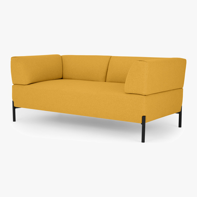 Made.com Kiva 2 Seater Sofa, Yolk Yellow