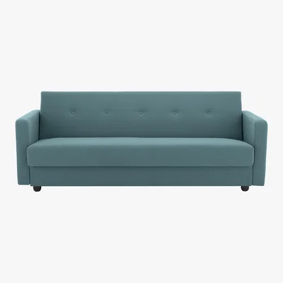 Made.com Chou Click Clack Sofa Bed with Storage, Sherbet Blue