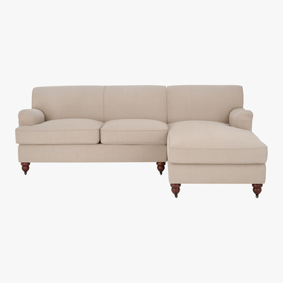 Made.com Orson Right Hand Facing Chaise End Sofa, Natural Weave