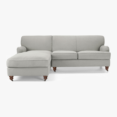 Made.com Orson Left Hand Facing Chaise End Corner Sofa, Chic Grey