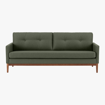 Made.com Edison 3 Seater Sofa, Textured Moss
