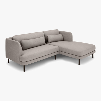 Made.com Herman Left Hand Facing Chaise End Corner Sofa, Woodland Green