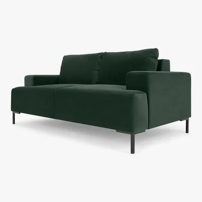 Made.com Frederik 2 Seater Sofa, Autumn Green Velvet