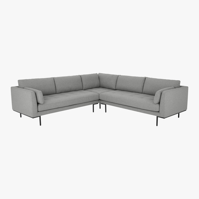 Made.com Harlow Corner Sofa, Mountain Grey