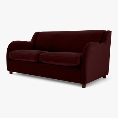 Made.com Helena Sofabed, Plush Burgundy Velvet