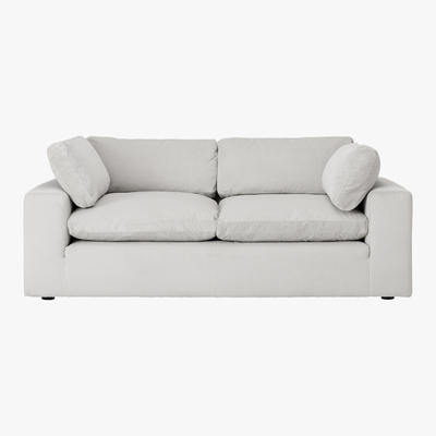 Made.com Samona 2.5 Seater Sofa, Stone Grey Corduroy Velvet
