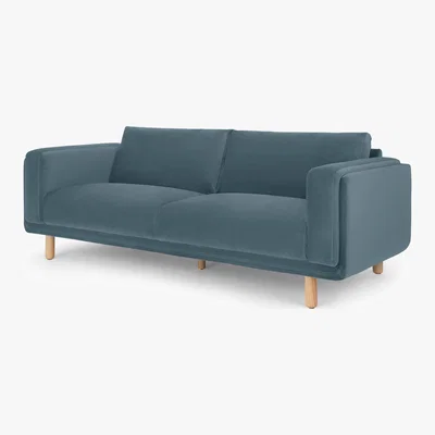 Made.com Karson 3 Seater Sofa, Marine Green Velvet