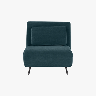 Made.com Kahlo Single Seat Sofa Bed, Teal Corduroy Velvet