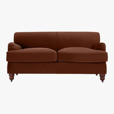 Made.com Orson 2 Seat Sofa, Warm Caramel Velvet