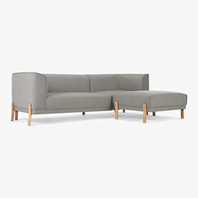 Made.com Magnus Right Hand Facing Corner Sofa Group, Mountain Grey