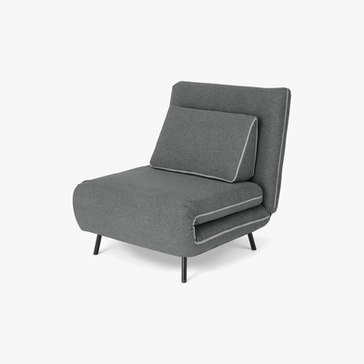 Made.com Kahlo Single Seat Sofa Bed, Salt Grey