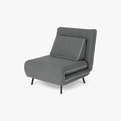 Made.com Kahlo Single Seat Sofa Bed, Salt Grey
