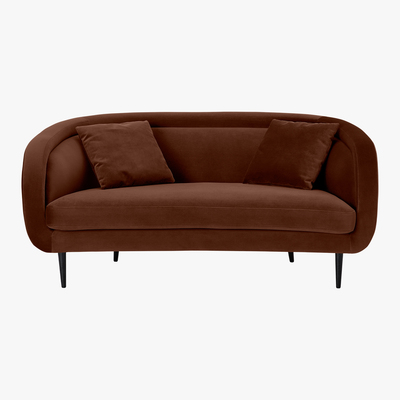 Made.com Caswell 2 Seater Sofa, Warm Caramel Velvet