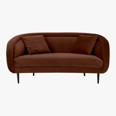 Made.com Caswell 2 Seater Sofa, Warm Caramel Velvet