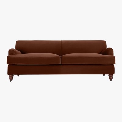 Made.com Orson 3 Seat Sofa, Warm Caramel Velvet
