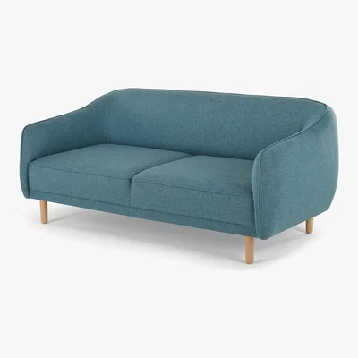 Made.com Haring 3 Seater Sofa, Azure Blue