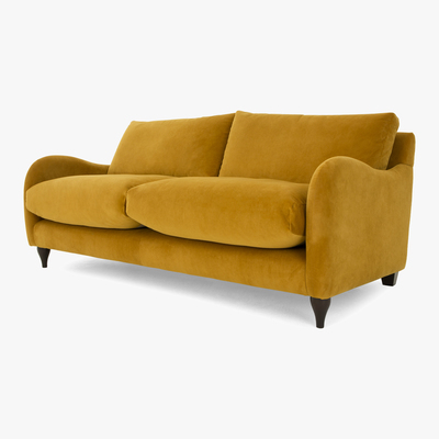 Made.com Sofia 2 Seater Sofa, Plush Turmeric Velvet
