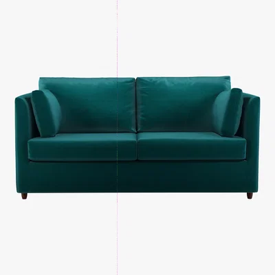 Made.com Custom MADE Milner Sofa Bed with Memory Foam Mattress, Tuscan Teal Velvet