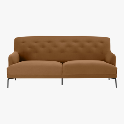 Made.com Attwood 3 Seater Sofa, Golden Amber Velvet