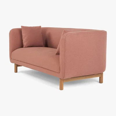 Made.com Becca 2 Seater Sofa, Dusk Pink