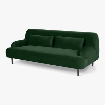 Made.com Giselle 2 Seater Sofa, Pine Green Velvet