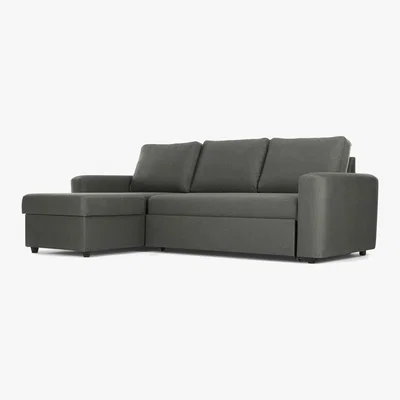 Made.com Aidian Corner Storage Sofa Bed, Pigeon Grey