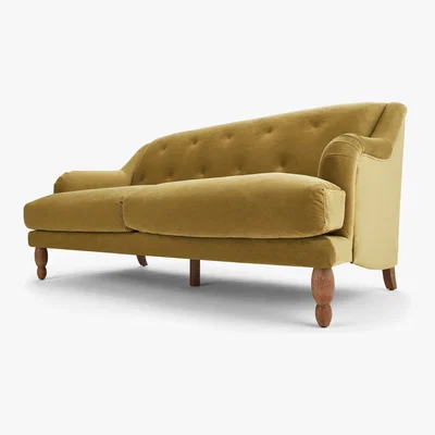 Made.com Ariana 3 Seater Sofa, Ochre Velvet