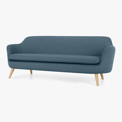Made.com Nya 3 Seater Sofa, Duke Blue Weave