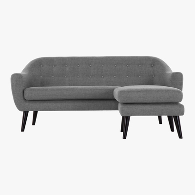 Made.com Ritchie Chaise End Corner Sofa, Pearl Grey