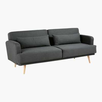 Maisons du Monde Grey 3-Seater Sofa Bed Elvis
