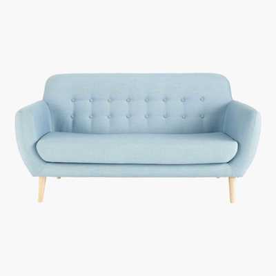 Maisons du Monde Scandinavian Blue 2 3 Seater Sofa Iceberg