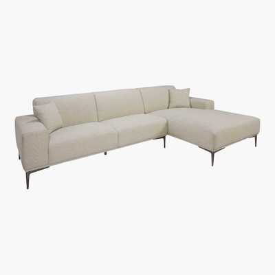 Maisons du Monde Grey 5-Seater Right Hand Corner Sofa Tokyo