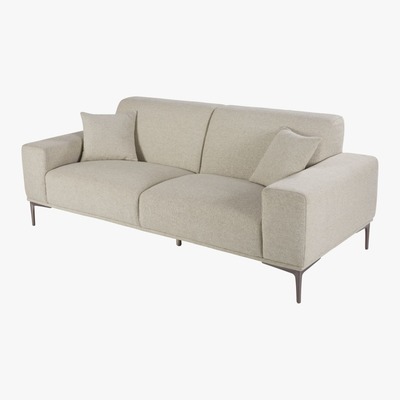 Maisons du Monde Mottled Light Grey 2 3-Seater Sofa Tokyo