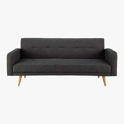 Maisons du Monde Mottled Grey 3-Seater Clic Clac Sofa Bed Broadway